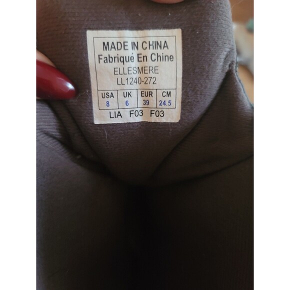 Sorel Ellesmere LL1240-272 Tan Leather Winter Boots Women US 8 Hiking Zip Up - Picture 7 of 8